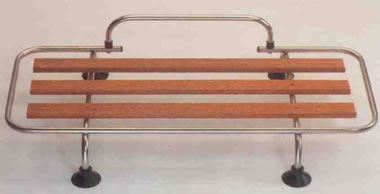 Classic Wooden Boot Rack Stainless Steel